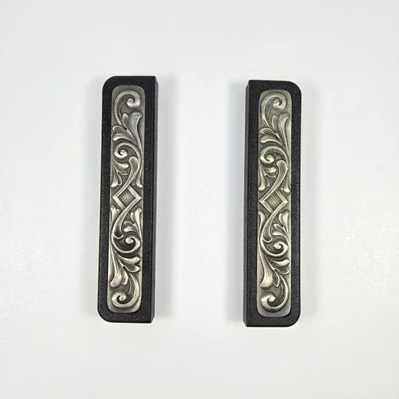 Vintage Selandia Denmark Removable Handles‎ Stainless Steal Pan MCM Rosemaling