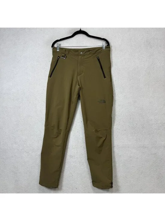 The North Face Pants Mens Small Green FlashDry-XD Softshell Hiking Zip Pockets