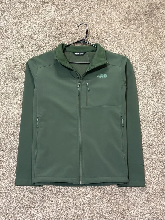 The North Face Men’s Apex Bionic Green Long Sleeve Collard Zip-Up Lined Jacket L