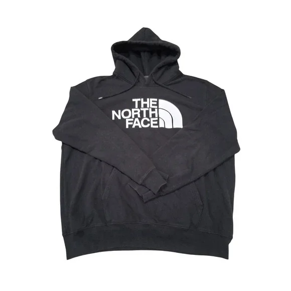 The North‎ Face Mens Half Dome Pullover Hoodie Black XL Logo Sweatshirt