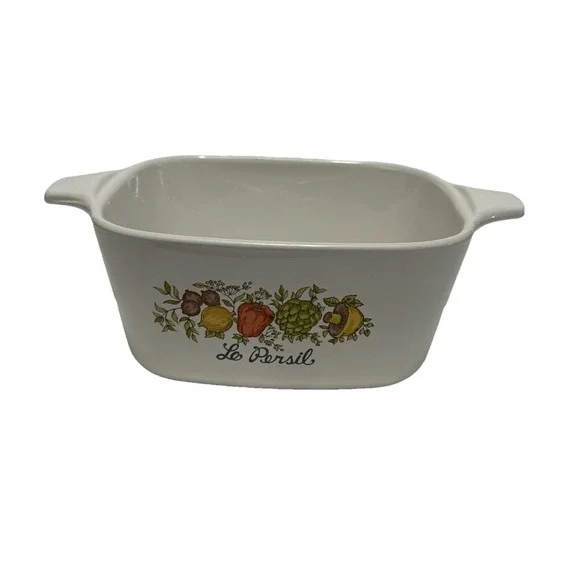 Vintage Corning Ware Spice of‎ Life Le Persil P-43-B 700 ML Baking Dish