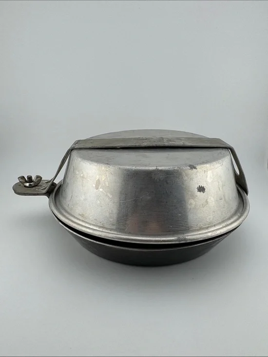 Vintage Boy Scouts of America WEAR-EVER 5-Piece Mess Kit Camping Cook Set USA