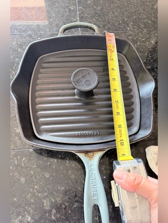 Bundle le creuset panini press and square griddle
