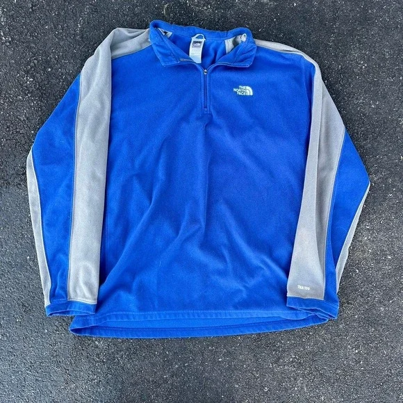 The North Face Mens TKA 100 1/4 Zip Pullover Fleece Jacket XL