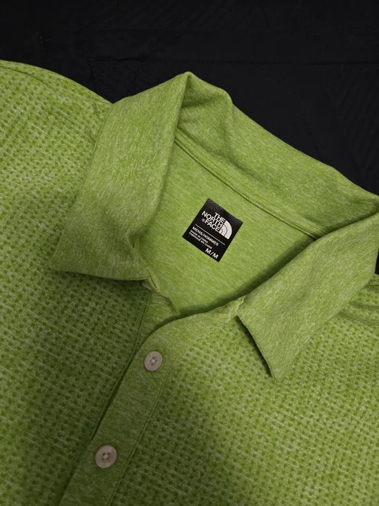 The North Face Men’s Lime Green Polo Shirt Size Med #560