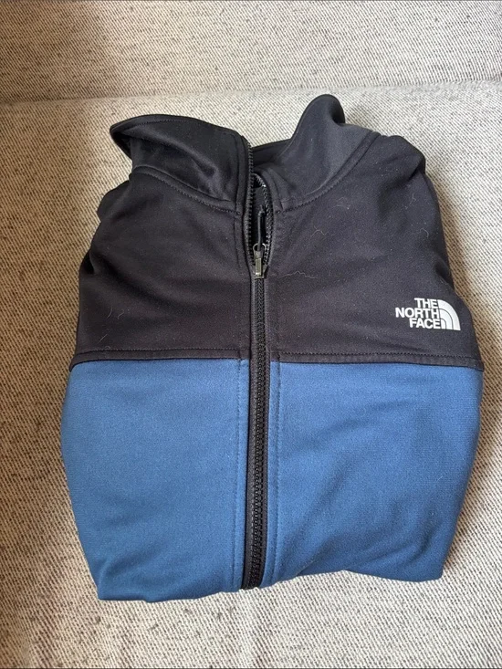 The North Face Black and Blue Softshell Jacket