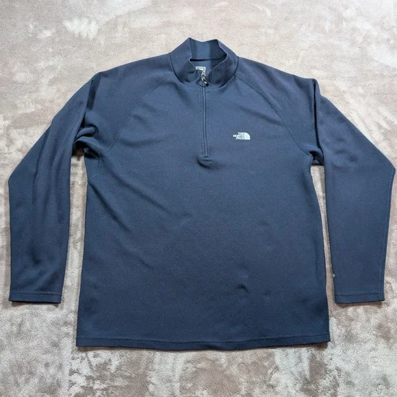 The North Face Flight Series Mens Large Navy Blue VaporWick 1/4 Zip Pullover