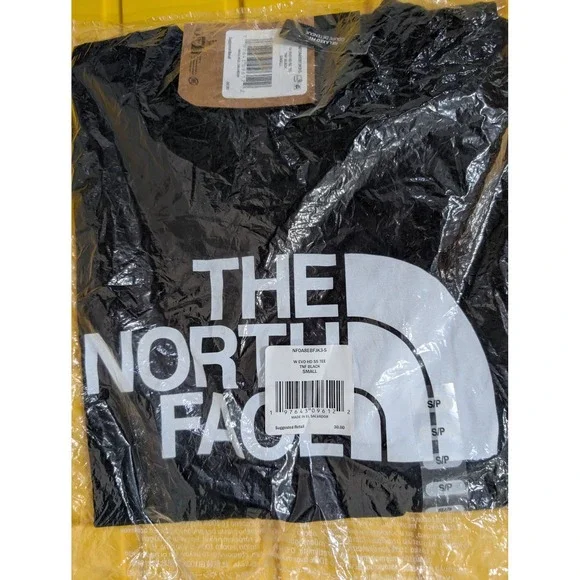 NWT The North Face Mens Small Half Dome Logo T-Shirt TNF Black