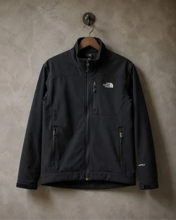 The North Face Apex Soft Shell Full Zip Jacket Black Men’s Outdoor Performance C
