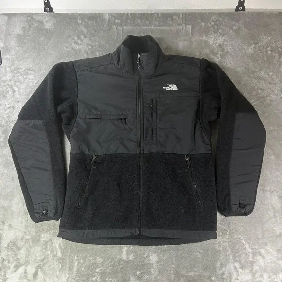 The North Face Jacket Mens Medium Black Fleece Full Zip Polartec Outdoor