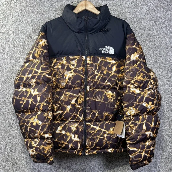 The North Face Jacket Mens XL Brown M 96 Retro Nuptse 700 Down‎ Puffer Full Zip