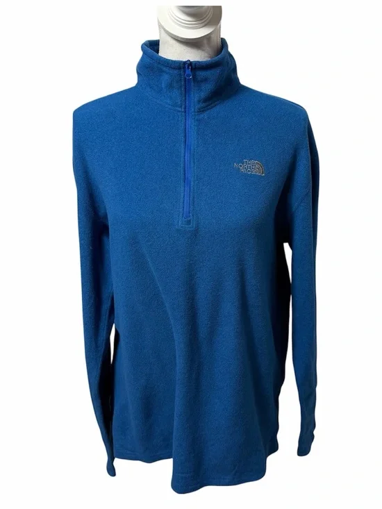 The North Face Classic 1/4 Zip Fleece Jacket Men's Medium Blue