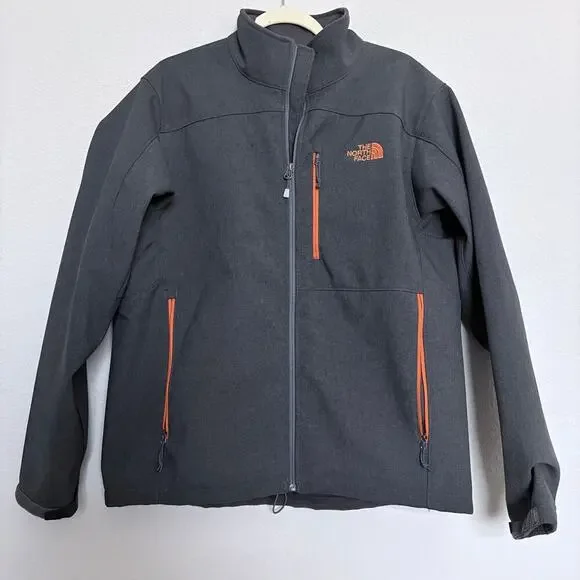 The North Face Apex Bionic Softshell Jacket Men’s Large Gray Orange Zip gorpcore