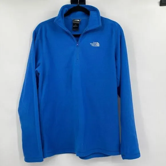 The North Face Blue Never Stop Exploring Quarter Zip Fleece Sweatshirt Size S/P