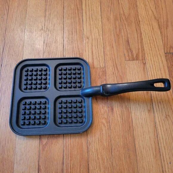 Nordic‎ Ware Mini Waffle Pan Metal Stovetop Gift 8x8 in