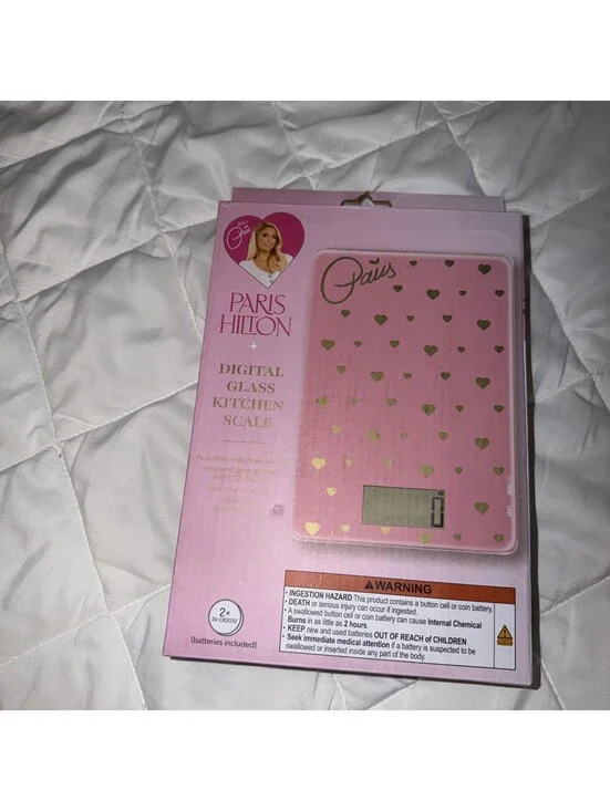 Paris Hilton Digital Glass Kitchen Scale