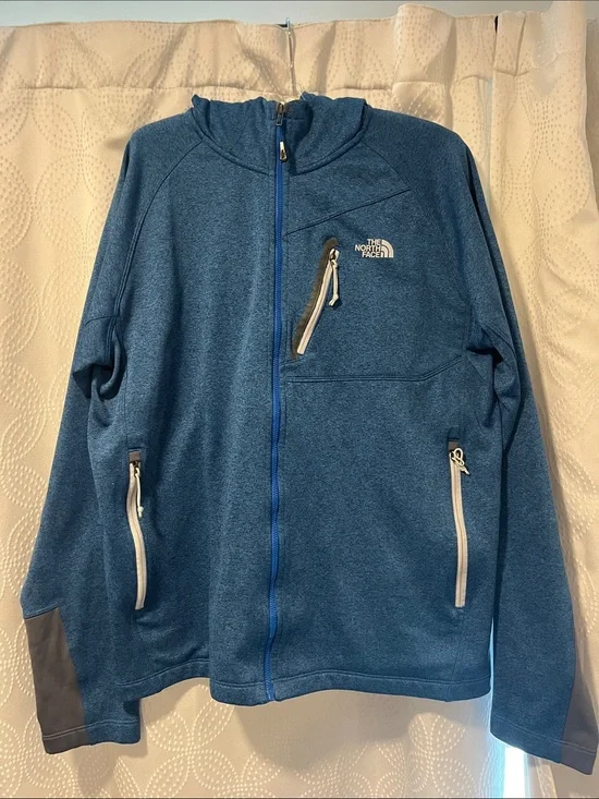 The North Face Blue Full-Zip Performance Fleece Jacket