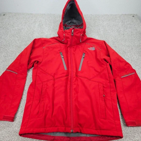 The North Face Men's Red Waterproof‎ Hooded Jacket Size Medium