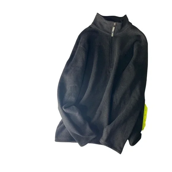 The‎ North Face Black 1/4 Zip Fleece Pullover Jacket Mens Medium