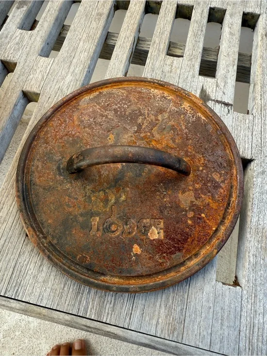 Rustic Cast Iron Lid
