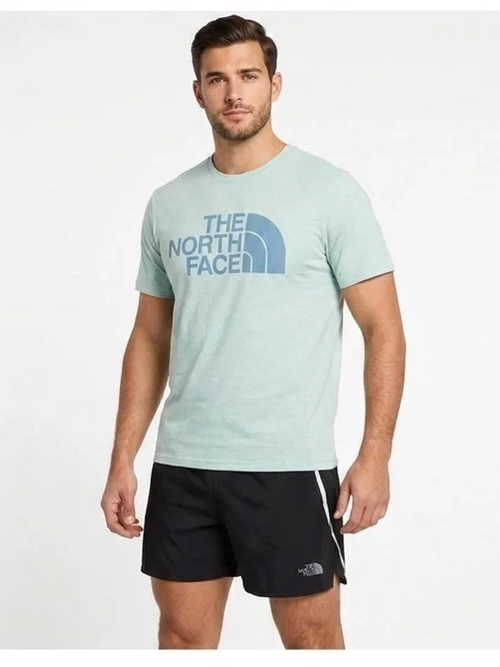 The North Face Men's Heritage Light Sky Blue Short Sleeve Tee Large