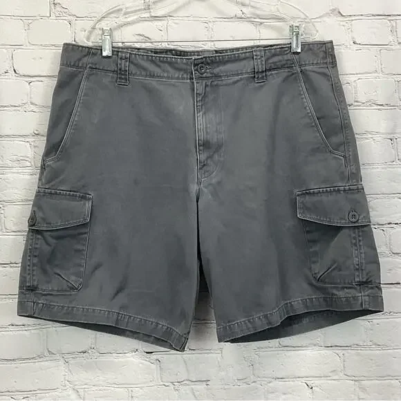 The North Face Cargo Shorts Men's Size 38 Gray Outdoor Workwear Hiking Vacation