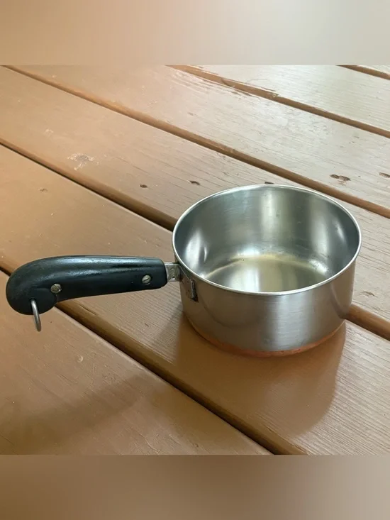 VTG Revere Ware Pre-1968 1 Qt Saucepan Riverside California Copper Bottom No Lid