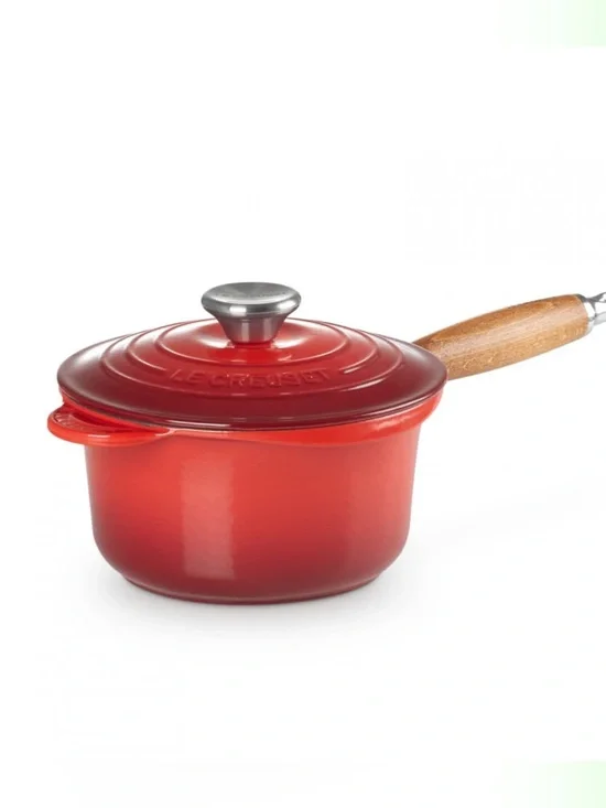 Le Creuset Casserole with Wooden Handle 18 Cherry