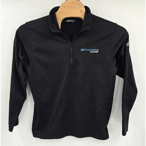 The North Face Pullover Mens L Black Quarter Zip Performance Long‎ Sleeve Tech
