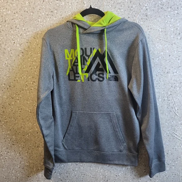 North Face Men's Hoodie‎ Mountains Athletics, Green/ Gray. Size S/P