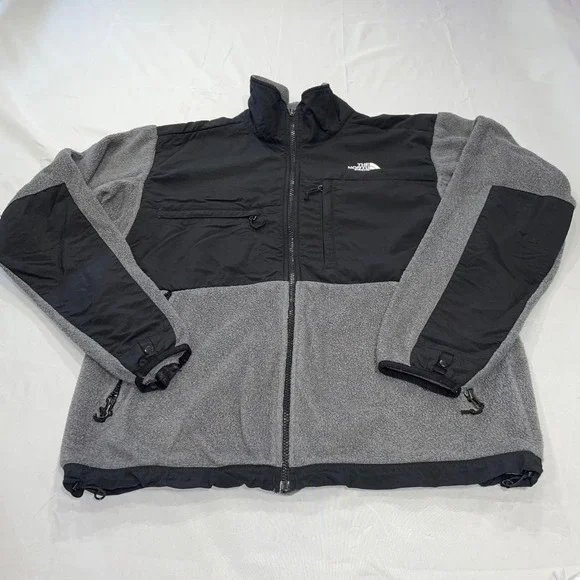 The North Face Denali Polartec Fleece Jacket Mens Medium‎ Grey Black