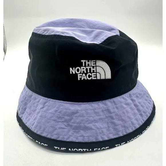 The North Face Bucket Hat Black Purple Logo Nylon Sun Hiking Unisex S/M