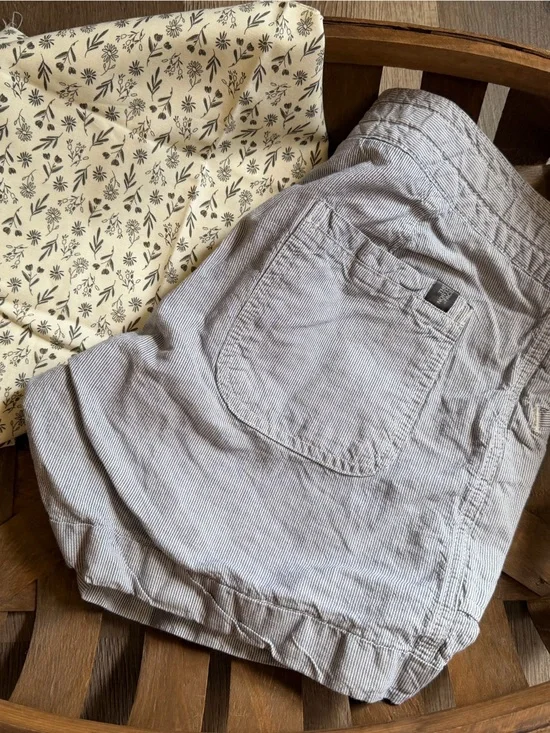 North Face Gray Pinstripe Casual Shorts