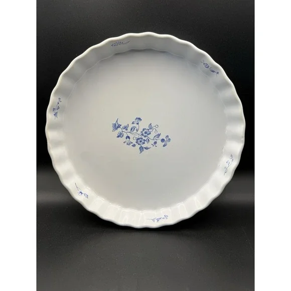 Fyrklovern Firkleveren Apilanlehti - White W/ Blue Flowers - 9