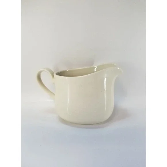 Corning Cream‎ Pitcher White Stoneware B1-TY Vintage Microwave Safe Ceramic