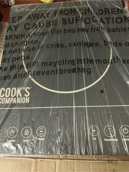 Black Induction Cooktop - Portable Countertop Burner