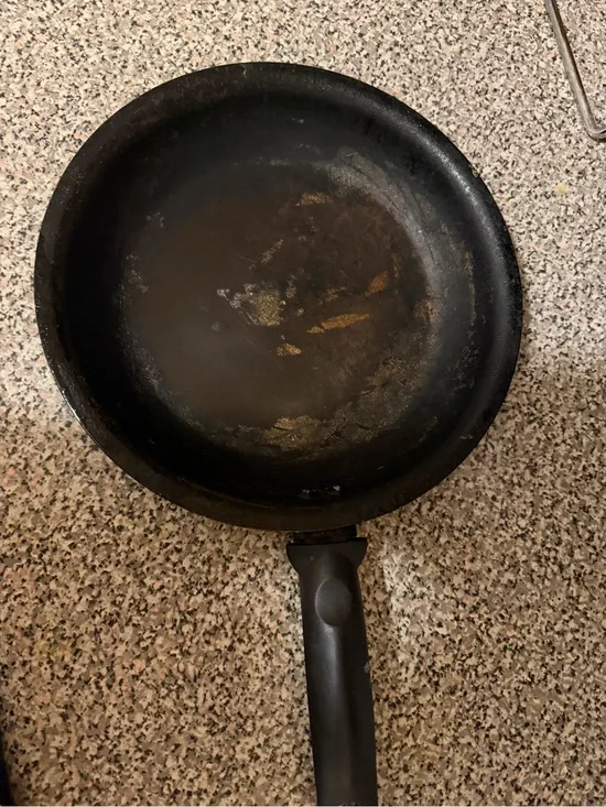 Non-Branded Black Frying Pan with Handle - Durable Everyday Skillet