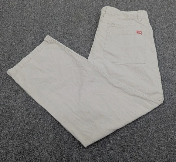 North Face Men's Pants Chino Travel ABLS Khaki Beige Straight Leg Size 38/32