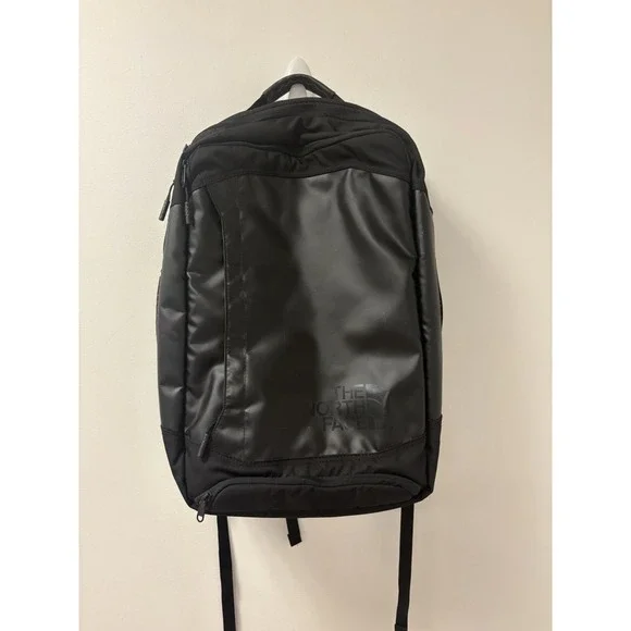 The North Face Refractor Black Heavy Duty Travel Carry On Duffel Backpack Bag