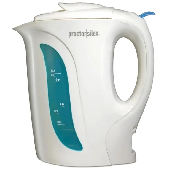 Proctor Silex Electric Tea Kettle, Water Boiler & Heater Auto-Shutoff & Boil-Dry