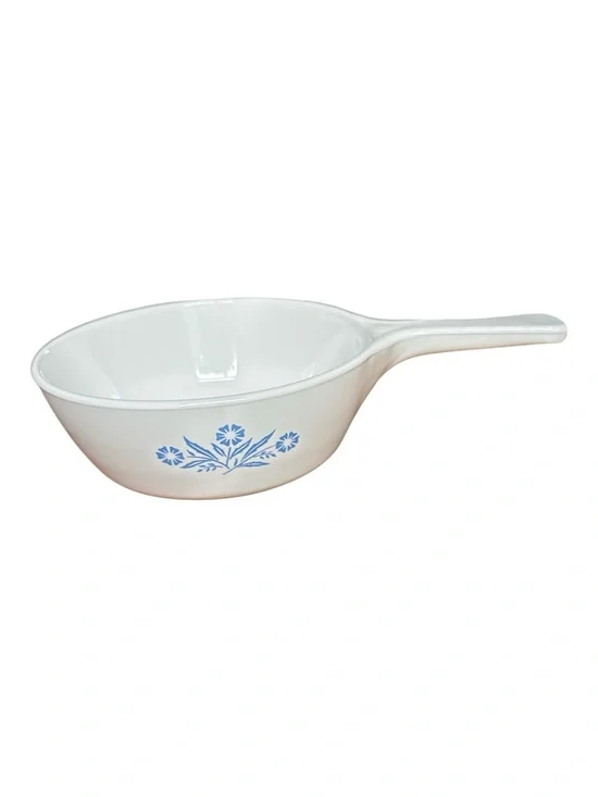 Vintage Corning Ware Blue Cornflower 1 Pt Saucepan Skillet P-81-B Milk Glass‎