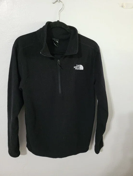 Northface Fleece Quarterzip Black Medium Gorpcore Pullover Streetwear Utility