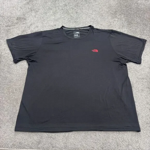 The North Face Reaxion Amp Athletic Fit Logo T-Shirt Mens XL Gray Crew Neck Tee