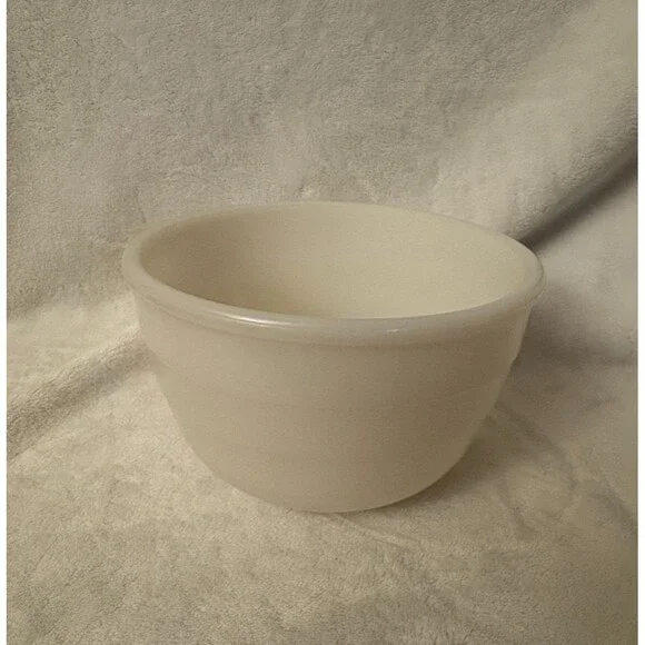 Vintage General Electric Ribbed Replacement Milk Glass Small Mixing Bowl