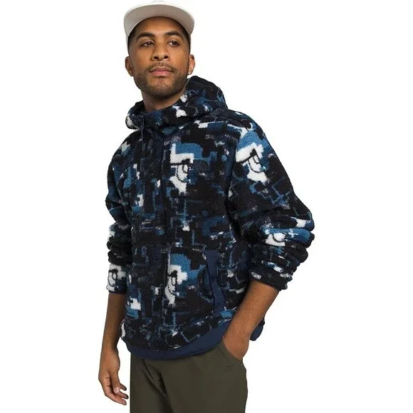 The North Face Campshire NF0A84HX Men's Summit Navy Fleece Hoodie Small SGN109