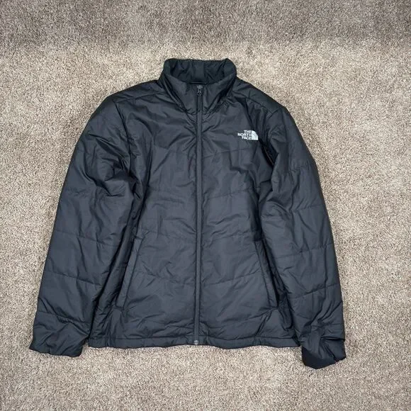 The North Face Jacket Men Large TNF Black Junction Insulated NF0A3XB7 Full Zip