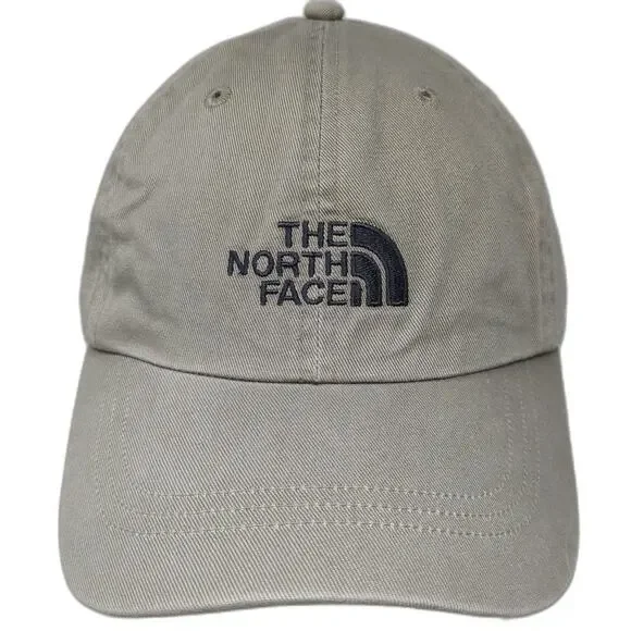 The North Face Baseball Cap Brown Blue One Size Cotton Embroidered Logo Hat
