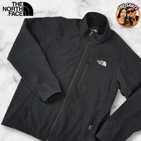 The North Face Apex Bionic Mens Softshell Jacket Black M Full‎ Zip Outdoor