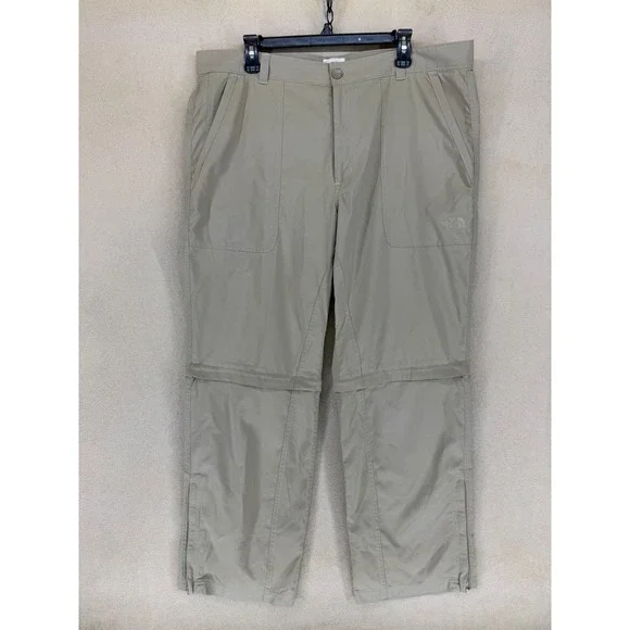 The North‎ Face Mens Convertible Zip Off Hiking Pants Khaki Size 40 RN 61661