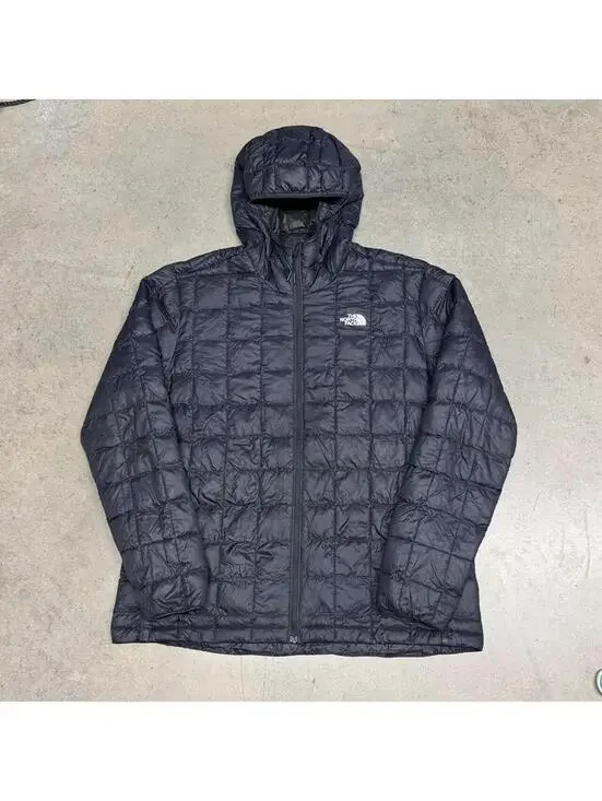 The North Face ThermalBall Eco Hooded Jacket Men XL Black Puffer Gorpcore Hiking